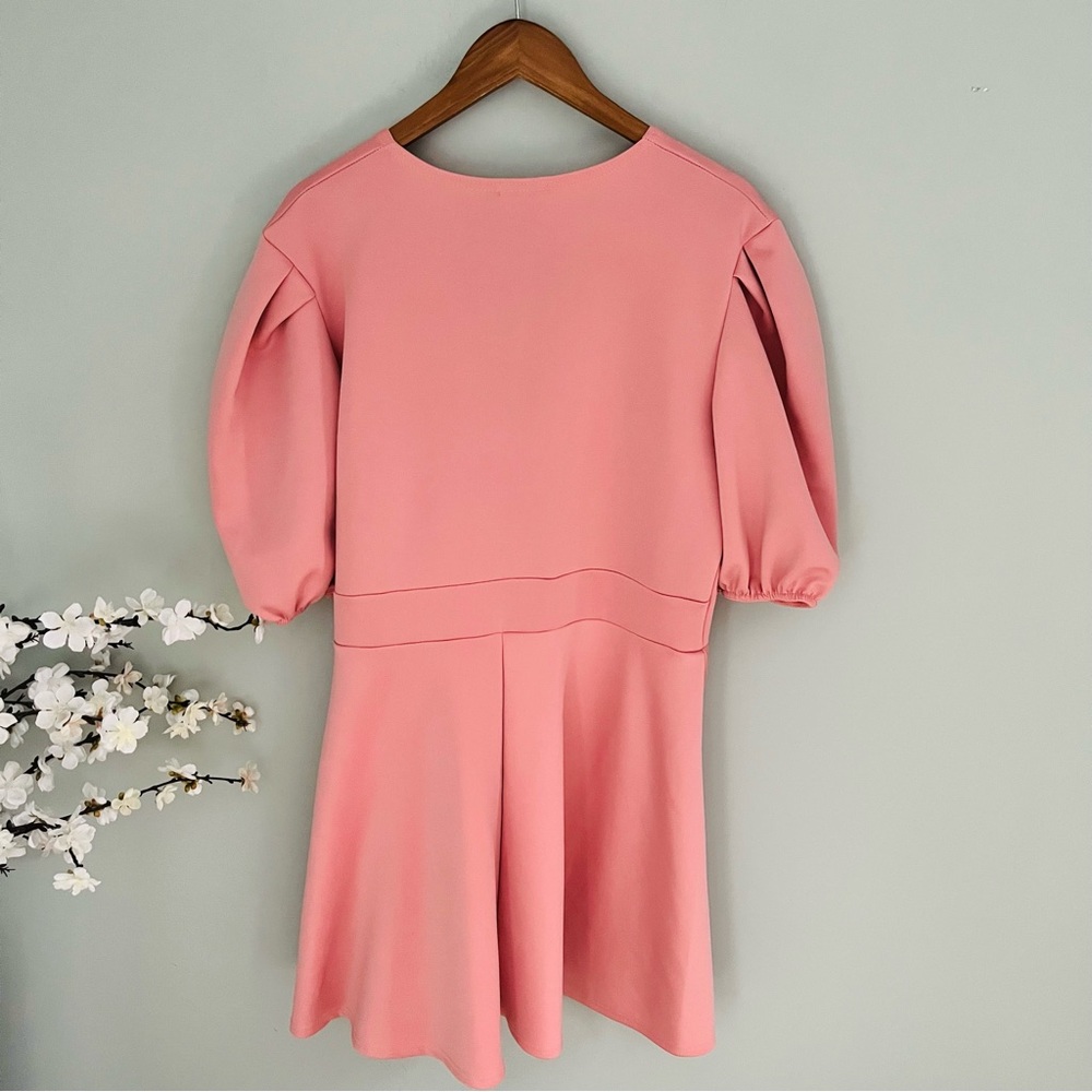 Boohoo Plus Puff Sleeve Skater Dress Not Size 18 - Picture 5 of 5